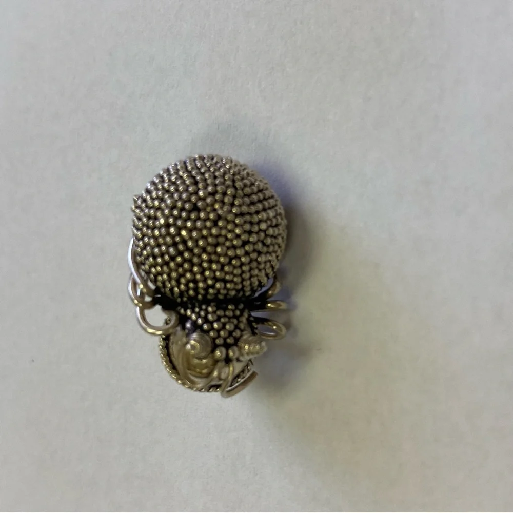 BROOCH PIN 925 STERLING SILVER LITTLE PUFFY BUG 4.2g